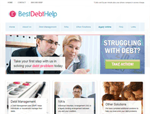 Tablet Screenshot of bestdebthelp.com